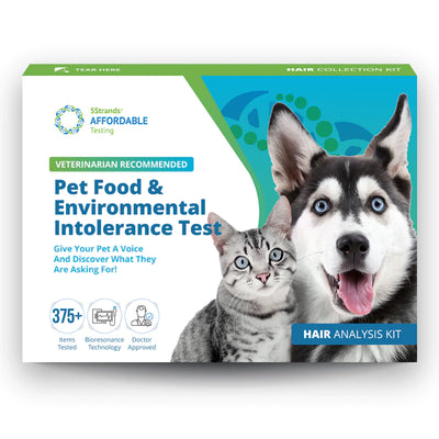 Pet Food & Environmental Intolerance Test - At Home Dog/Cat Hair Sample Collection