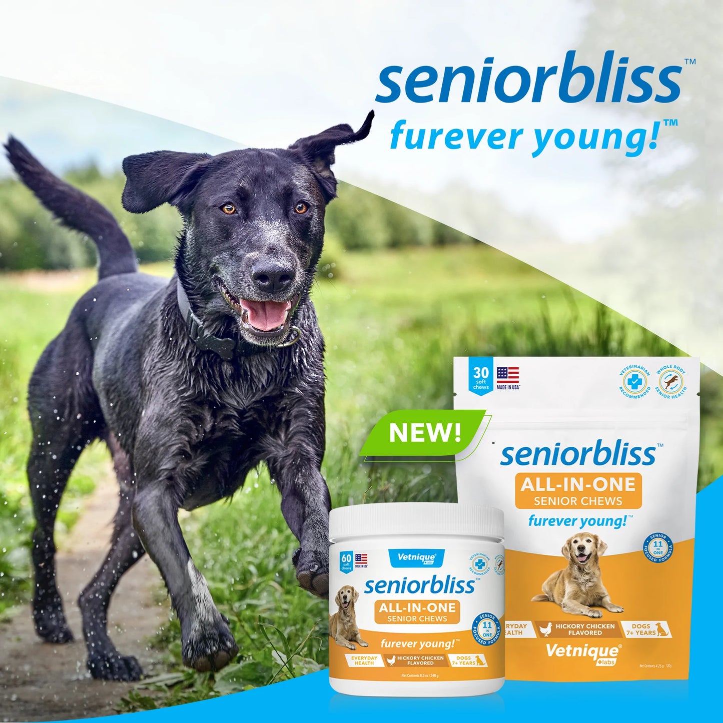SENIORBLISS™ All-in-one Supplement For Senior Dogs - 30 CHEWS