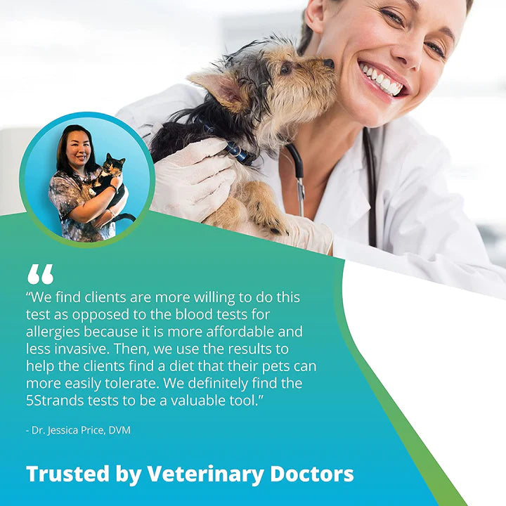 Pet Food & Environmental Intolerance Test - At Home Dog/Cat Hair Sample Collection