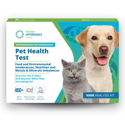 Pet Health Test: Food Intolerance, Environmental Intolerance, Nutrition Imbalance, Metal & Minerals for Dogs and Cats