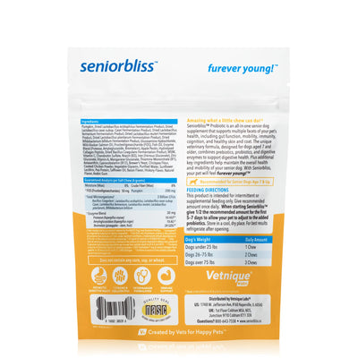 SENIORBLISS™ Probiotic Supplement For Senior Dogs - 30 CHEWS