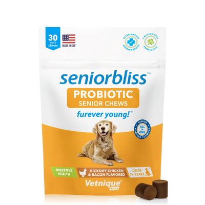 SENIORBLISS™ Probiotic Supplement For Senior Dogs - 30 CHEWS