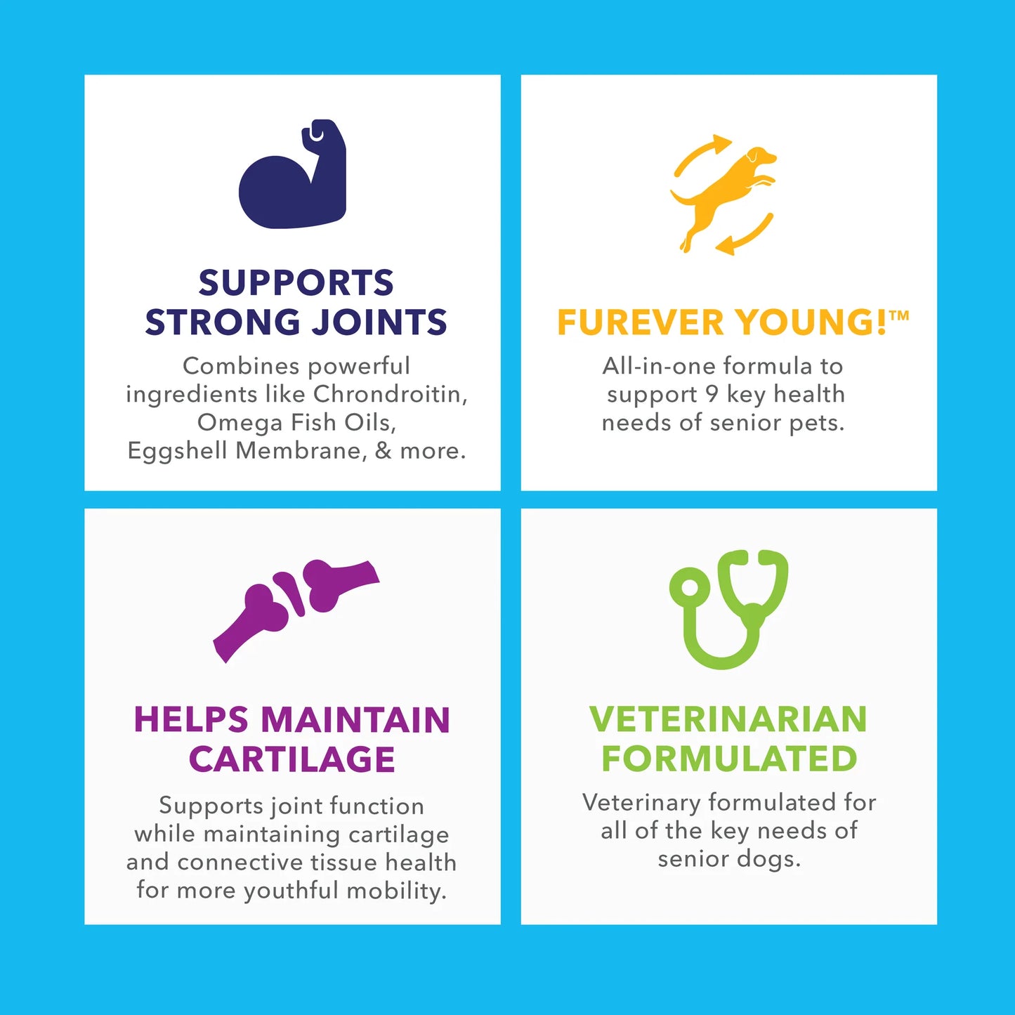 SENIORBLISS™ Hip & Joint Supplement for Senior Dogs - 30 CHEWS