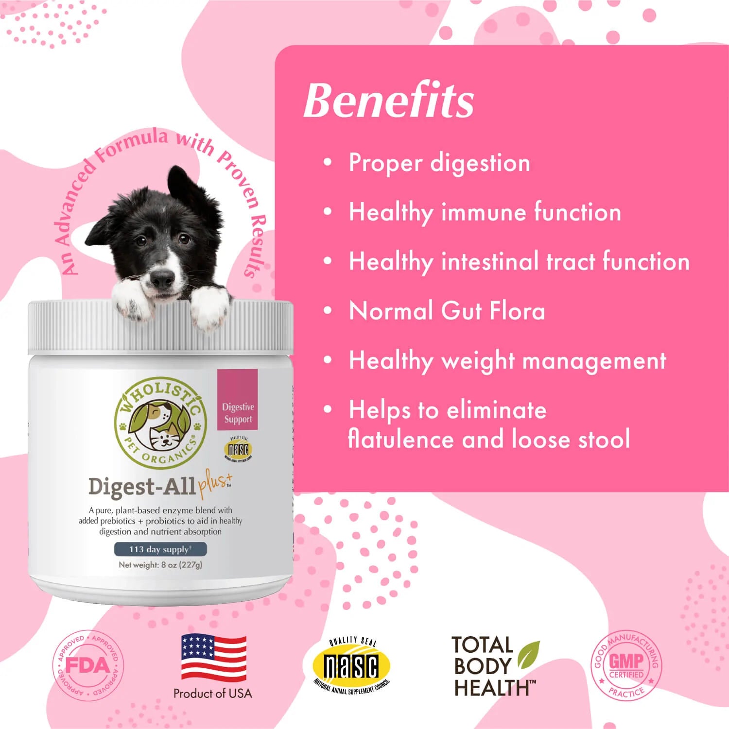 Wholistic pet organics digest shop all plus